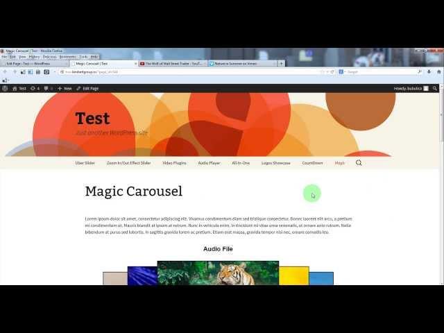Magic Responsive Carousel WordPress Plugin - How to create a perspective carousel