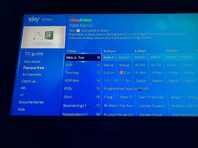 Sky Q Kids Channel