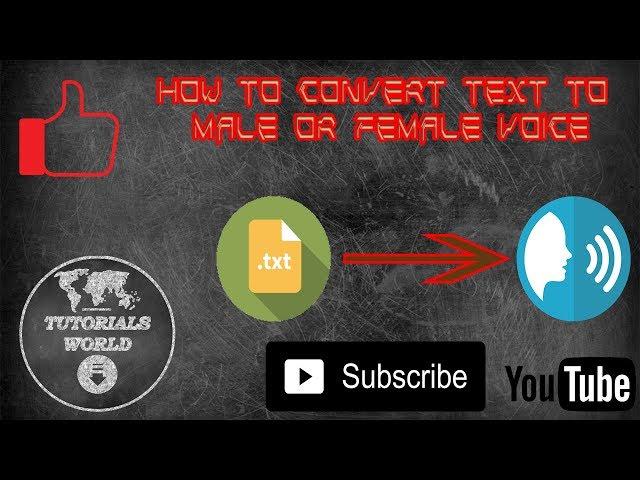 How to convert text to voice