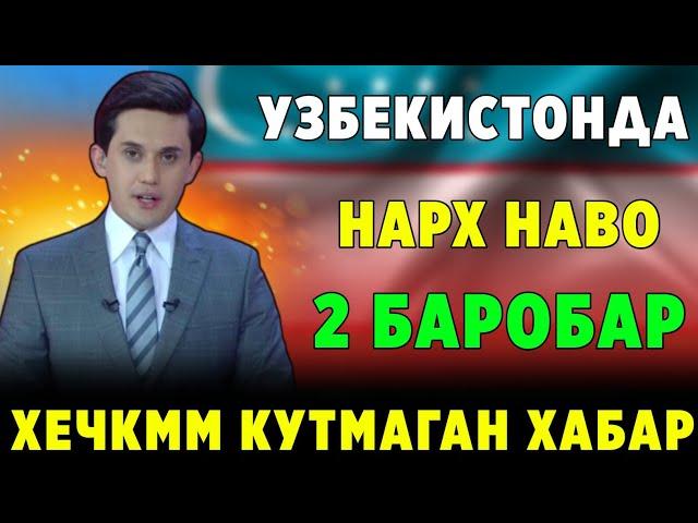 ШОШИЛИНЧ! УЗБЕКИСТОНДА НАРХ НАВО 2 БАРОБАР ОШАДИ ХАММА КУРСИН БИЛСИН..