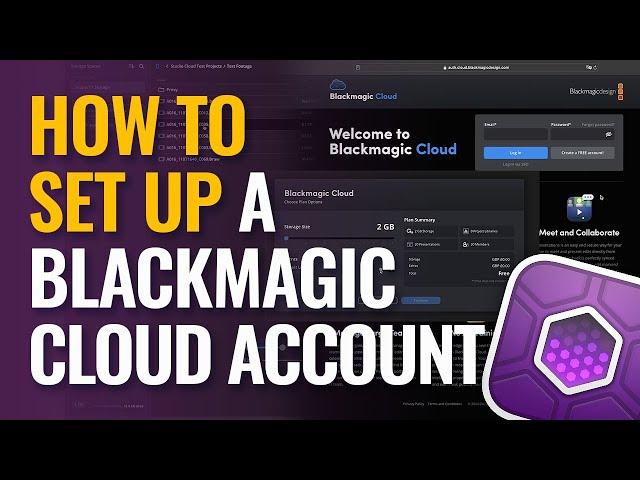 How to Set Up a Blackmagic Cloud Account