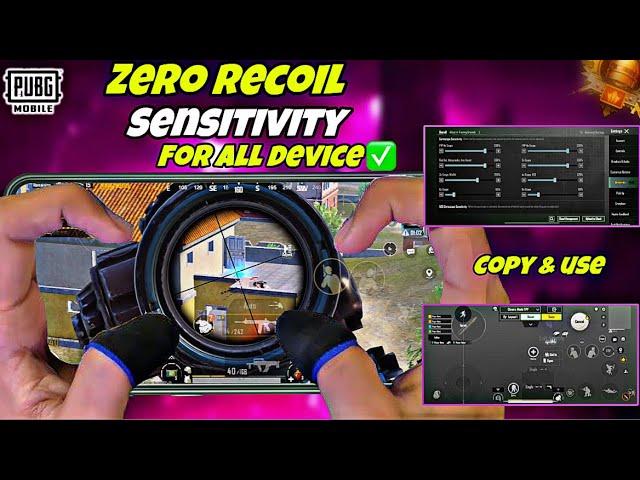 New Update 3.4️Best Sensitivity Code + Control Settings Pubg Mobile/Bgmi Sensitivity 2024