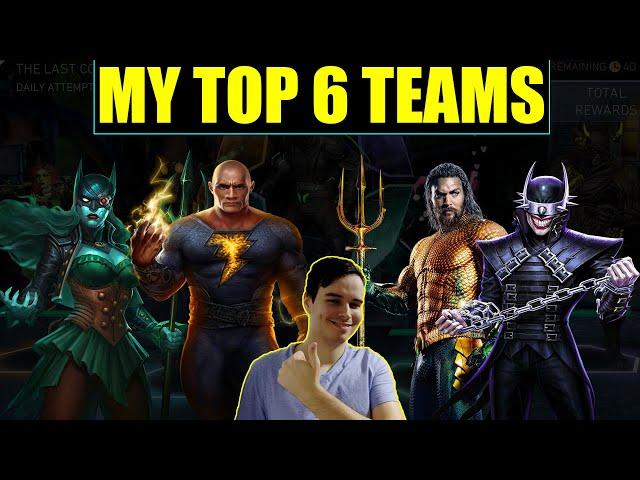 My Current Top 6 Solo Raid Teams Injustice 2 Mobile