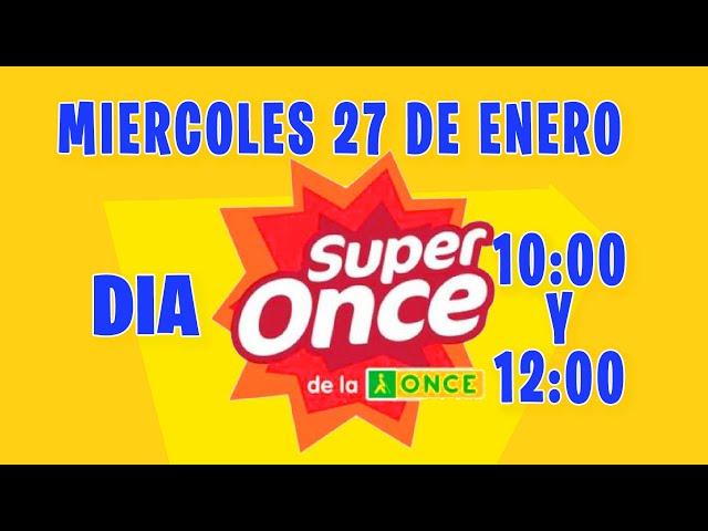 Resultados Super Once Dia del Miércoles 27 de Enero del 2021