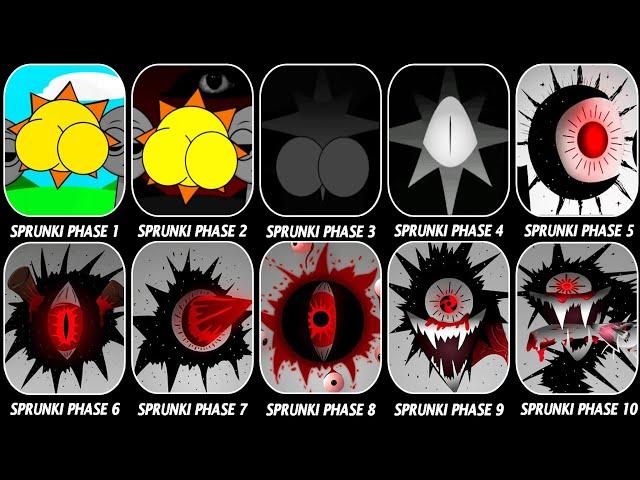 Phase 1 VS Phase 2 VS Phase 3 VS Phase 4 VS Phase 5 VS Phase 6 VS Phases 7-10 in Incredibox Sprunki!