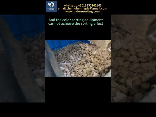 Talc reduce calcium and other waste stone#sensorbasedsorting #oresorting #ores #mineralprocessing