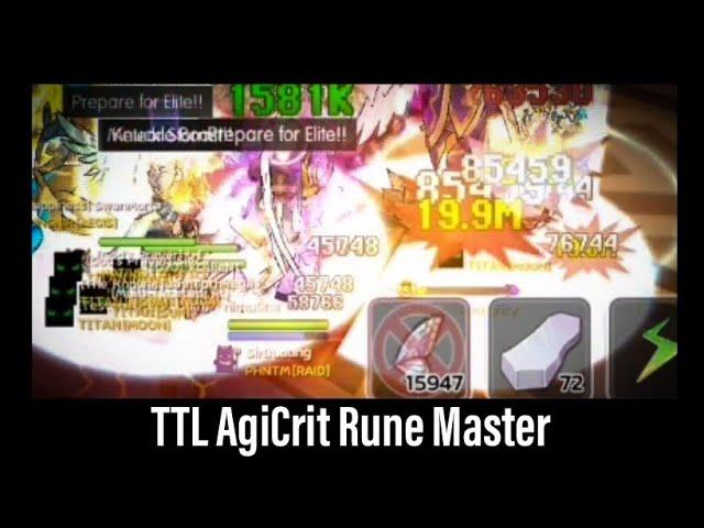 Weekly TTL run, AgiCrit Rune Master