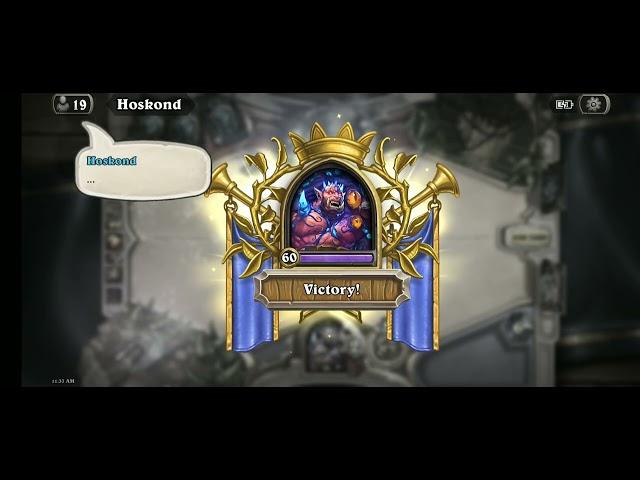 Hearthstone Classic. Friendly Bo5 Match. NoTimeToCry vs Hoskond. Pt.1.