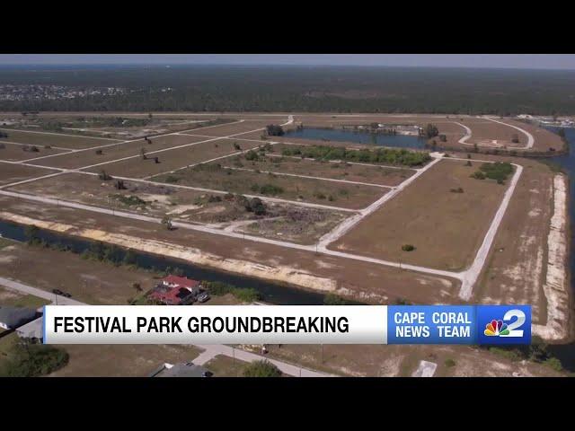 Festival park groundbreaking event in Cape Coral