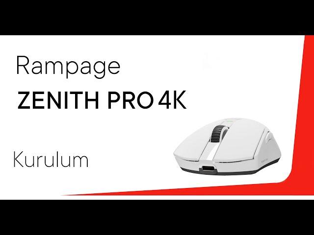 Rampage ZENITH PRO 4K | Gaming Oyuncu Mouse