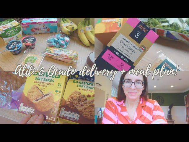 ALDI & OCADO FOOD HAUL + MEAL PLAN ( HALF TERM WEEK )