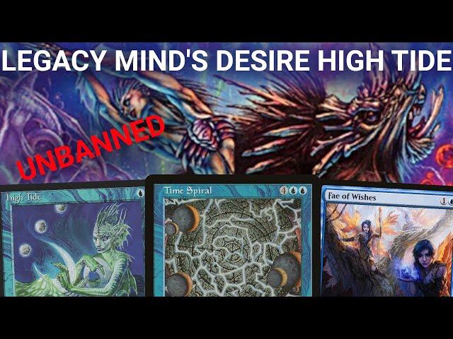 I DESIRE REDEMPTION! Legacy Mind's Desire High Tide Combo. Unbanned Time Spiral Mono-Blue MTG
