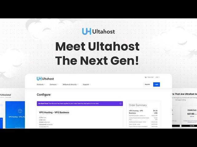 Meet UltaHost ! The worlds next generation Web hosting provider.