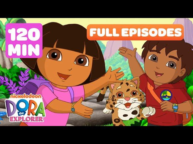 Dora FULL EPISODES Marathon! ️ | Animal Episodes w/ Diego - 2 Hours! | Dora the Explorer