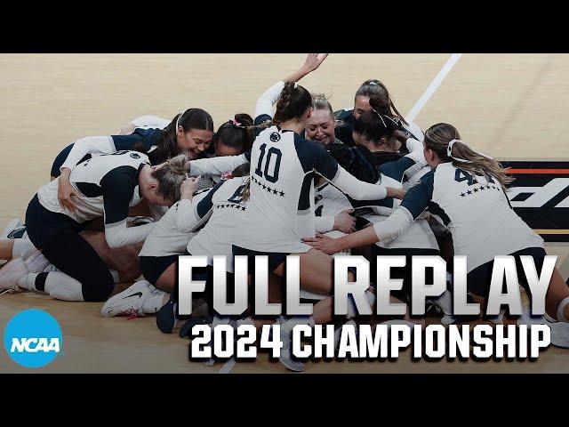 Penn State vs. Louisville: 2024 NCAA volleyball championship | FULL REPLAY