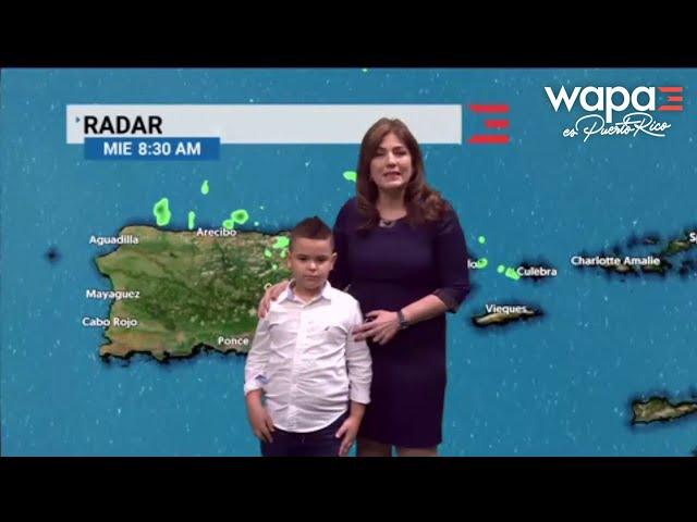 Pequeño "meteorólogo" ayuda a Ada Monzón en su segmento | WapaTV