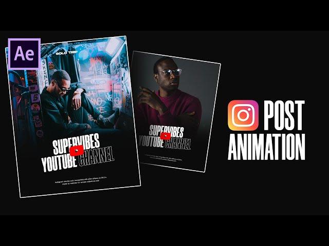 DOPE Instagram Post Animations in After Effects - After Effects Tutorial