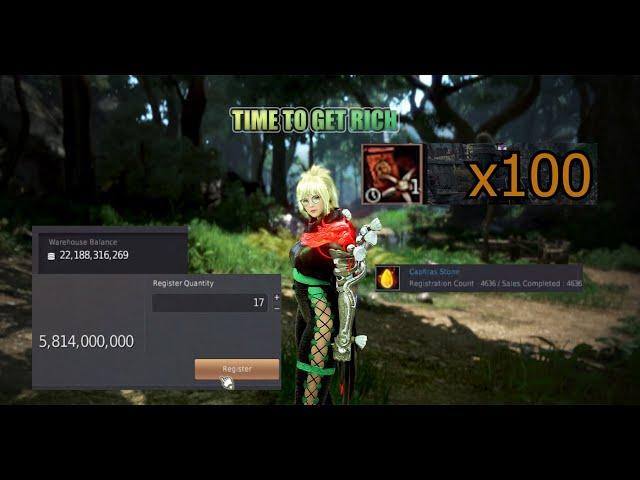 BDO |Ibedor's Scroll x100 |7billion from Caphras stone | Preparing for PEN Neck upgrade |