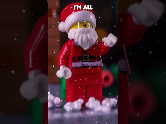 Lego City Christmas Santa Claus singing in the snow #lego #legofilm #animation #stopmotion