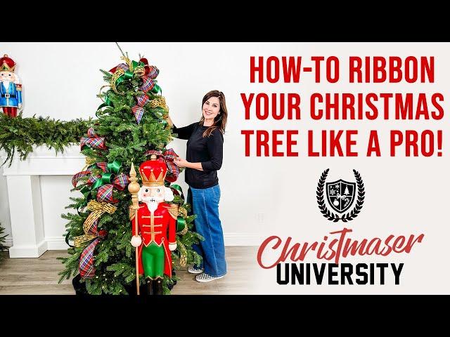 MASTER THE ART OF RIBBON FOR CHRISTMAS TREES – DESIGNER-LEVEL TIPS! | WATCH THIS BEFORE YOU DECORATE