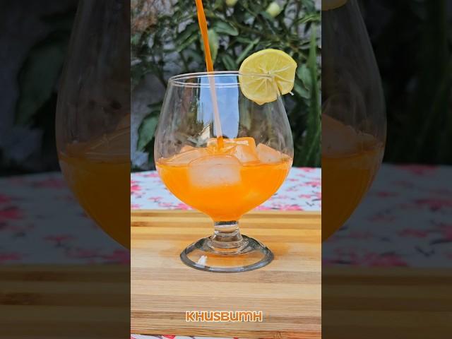 Iced Orange Squash  #orangesquash #iceddrinks #orangedrink #summerdrink #drinksforsummer