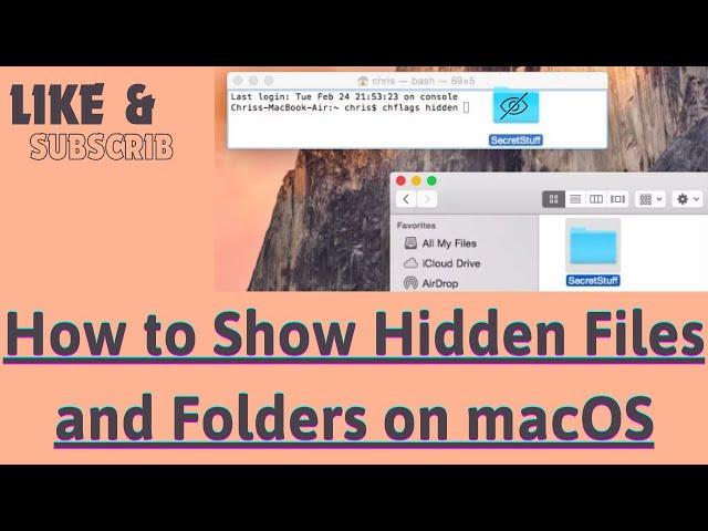 How to Show Hidden Files and Folders on macOS