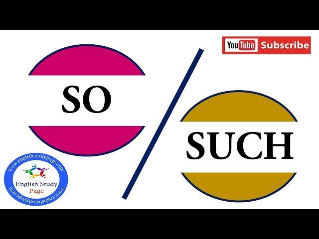 "So" vs "Such" in English