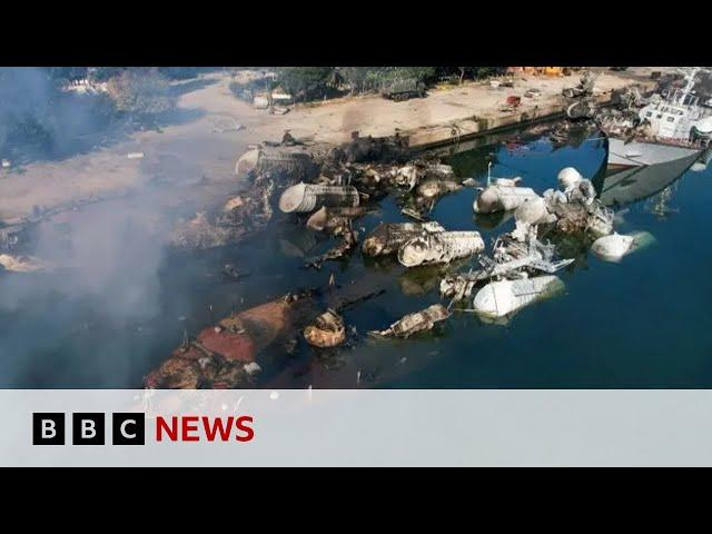 Israel confirms attack on Syrian naval fleet | BBC News