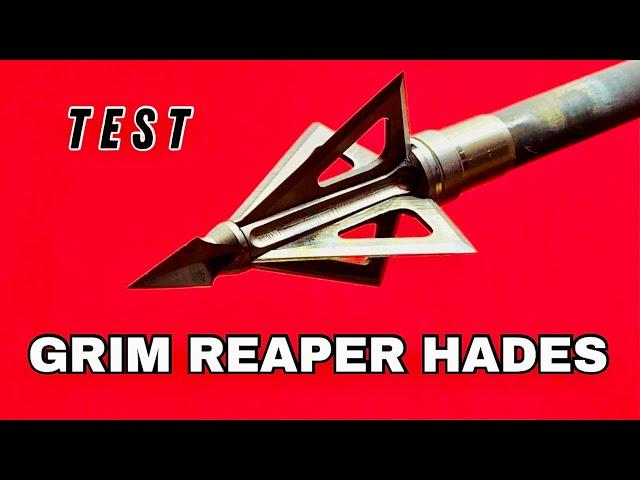 GRIM REAPER HADES 4 BLADE, 125 gr Broadhead Test