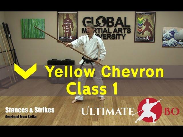 Bo Staff Class for Complete Beginners - Yellow Chevron - Class #1