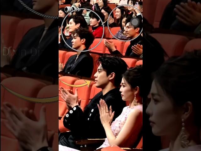 Dylan Wang's reaction captured when Esther Yu is receiving the Award on Stage️#estheryu #dylanwang