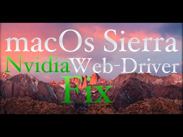 How to fix Nvidia Web Driver For macOs Sierra 10.12 - Super Easy - Hackintosh