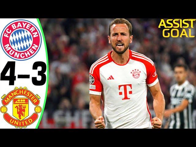 Bayern Munich vs Manchester United 4-3 - All Goals and Highlights - 2023  HARRY KANE