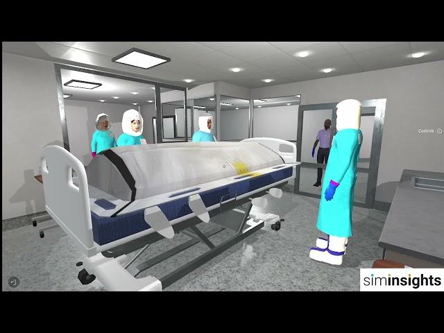 VR based training and assessment simulations for clinicians for emerging infectious disease training