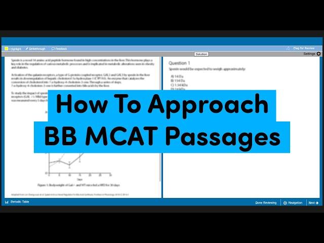 How To Approach Biology and Biochemistry Passages on The MCAT | MCAT Strategy