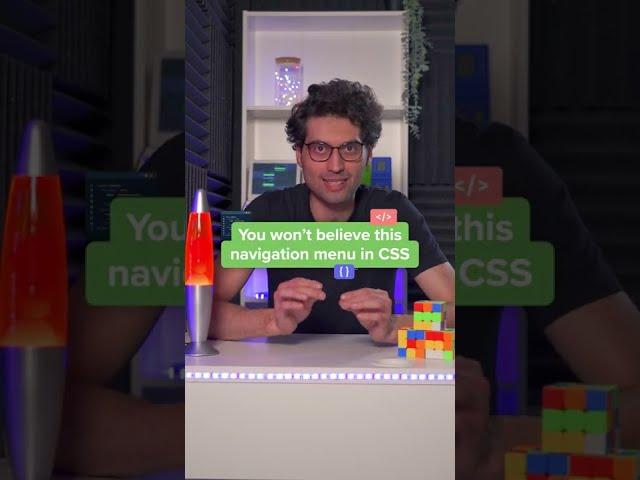 You won’t believe this navigation menu in CSS!