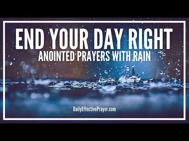 PRAYER WHILE YOU SLEEP WITH RAIN (8 HOURS) | Prayers With Rain Sounds and Thunder For Sleep