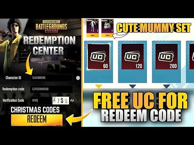 DECEMBER UPDATEREDEEM CODES OF PUBG || WORKING AND WITH PROOF || TODAY