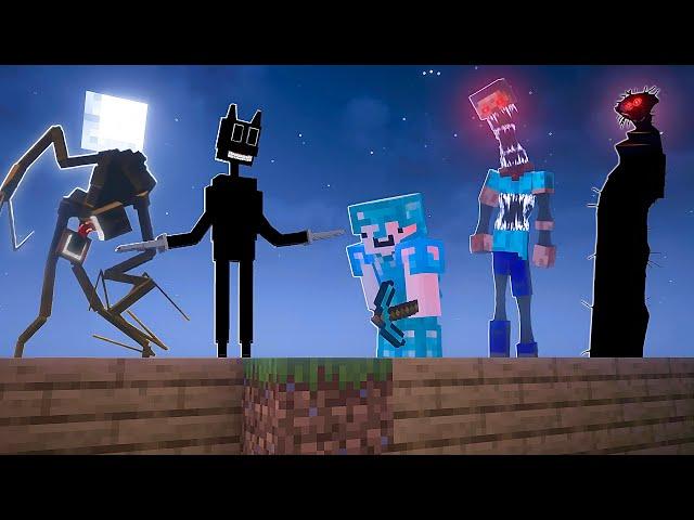 Surviving Minecraft's Most Horrifying Mods on One Block Skyblock