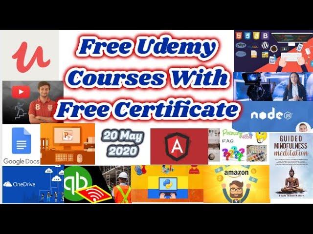 Get Paid Udemy Courses For Free With Free Certificate- Lifetime Access l 20 May 2020