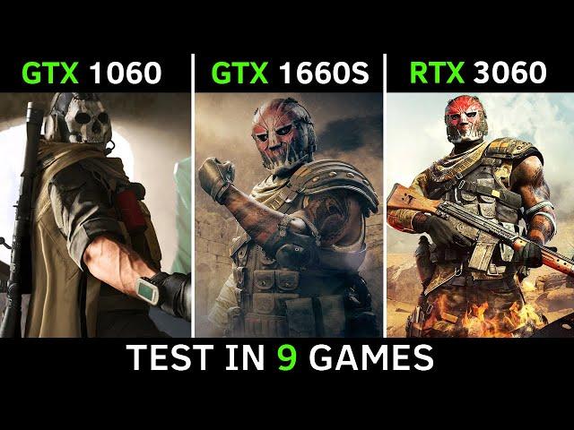 GTX 1060 vs GTX 1660 SUPER vs RTX 3060 | Test In 9 Games | 2021