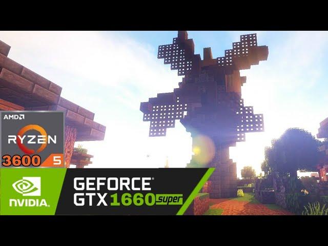 Minecraft BSL Shaders FPS Test | Ryzen 5 3600 + GTX 1660 Super | Hypixel SkyBlock