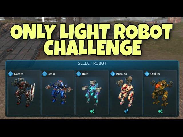 War Robots - Only Light Robot Challenge Again _ Sad Ending WAR ROBOTS