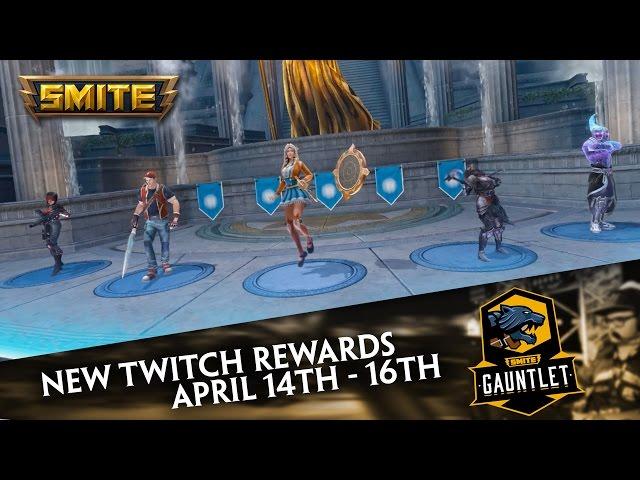 SMITE Gauntlet Twitch Rewards - Exclusive Skins (April 14th - 16th)