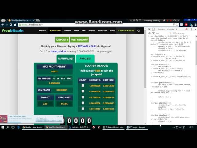 FreeBitco in Script
