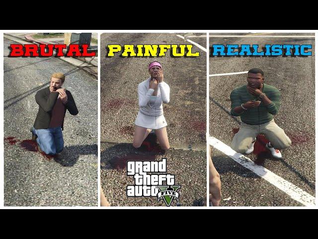 GTA 5 | Brutal Throat Shot Ragdoll Animations | Painful Deaths | GTA 5 Euphoria Overhaul