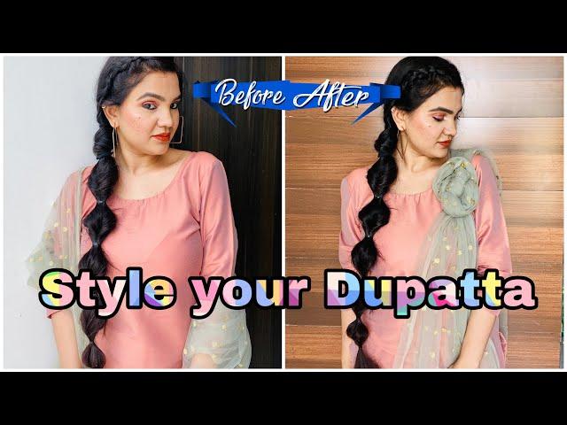 Must Try Dupatta Style  Dupatta Draping Style #dupattahacks