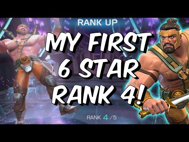 My First 6 Star Rank 4 - Immortal God King Hercules - Marvel Contest of Champions