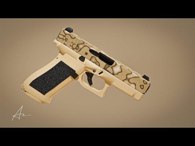 Low Poly Glock (Speed Modeling) | Blender 3.0 | 3d Game Asset (Part 1)