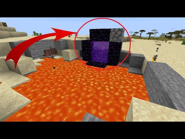 HOW TO MAKE SPEEDRUNNERS A NETHER PORTAL WITH A LAVA POOL! EASY GUIDE BUILDING!